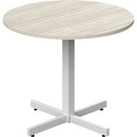 Newland Height-Adjustable Round Table, 36" L x 36" W x 29" H, 1" Top, Laminate, Tan Southpoint Industrial Supply