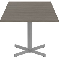 Newland Height-Adjustable Square Table, 36" L x 36" W x 29" H, 1" Top, Laminate, Brown Southpoint Industrial Supply