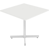 Newland Height-Adjustable Square Table, 36" L x 36" W x 29" H, 1" Top, Laminate, White Southpoint Industrial Supply