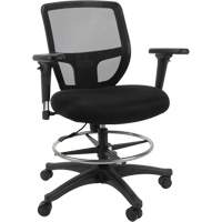 Tabouret de travail en maille, Mobile, Ajustable Hauteur, Capacit&eacute; 450 lb Southpoint Industrial Supply
