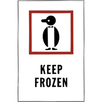 "Keep Frozen" Special Handling Labels, 6" L x 4" W, Red on White Southpoint Industrial Supply