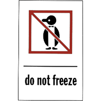 "Do Not Freeze" Special Handling Labels, 6" L x 4" W, Red on White Southpoint Industrial Supply