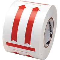 This Side Up Pictogram Special Handling Labels, 6" L x 4" W, Red on White Southpoint Industrial Supply