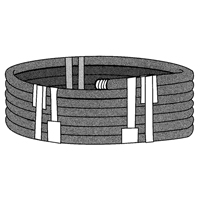Ruban extensible, &eacute;paisseur 6 mils, 38,1 mm (1-1/2") x 55 m (180')  Southpoint Industrial Supply