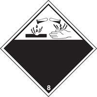 &eacute;tiquettes d'exp&eacute;dition TMD, Classe 8, Corrosifs, Vinyle Southpoint Industrial Supply