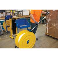 Strapping Dispenser, Polyester/Steel/Polypropylene Straps, 16"/8" Core Dia., 3"/8"/6" Roll Width PE555 | Southpoint Industrial Supply