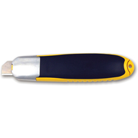 Couteau de s&eacute;curit&eacute; autor&eacute;tractable automatique, 15 mm, Acier au carbone, Prise en Plastique Southpoint Industrial Supply