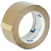 Box Sealing Tape, Hot Melt Adhesive, 1.6 mils, 48 mm (1-22/25") x 50 m (164') Southpoint Industrial Supply