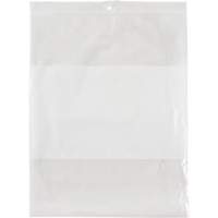 Sacs en poly avec espace inscriptible blanc, Refermable, 10" x 8", 2 mils Southpoint Industrial Supply