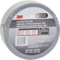 1900 Value Duct Tape, 5.8 mils, Silver, 48 mm (2") x 5.7 m (18.7') Southpoint Industrial Supply