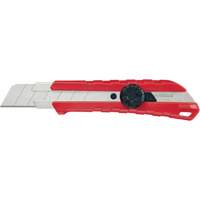 Snap-Off Knife, 25 mm, Carbide, Rubber/Polypropylene Handle Southpoint Industrial Supply