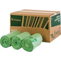 Certified Compostable Bags, Regular, 60" L x 48" W, Clear PG571 | Southpoint Industrial Supply