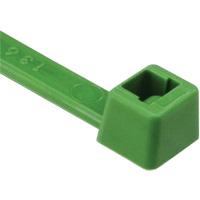 T Series Cable Ties, 8" Long, 50 lbs. Tensile Strength, Green PG627 | Southpoint Industrial Supply
