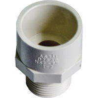 Male Reducing Adapter, Hub x MPT, 1/2" x 3/4" Dia., CPVC Southpoint Industrial Supply