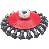 BK4520T Knot Twisted Conical Wheel, 4-1/2" Dia., 0.02" Fill, 5/8"-11 Arbor Southpoint Industrial Supply