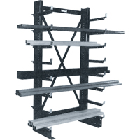 Single-sided Minitree&reg; Cantilever Rack, 36" W x 76-3/16" H Southpoint Industrial Supply