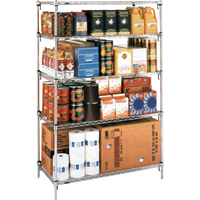 Super Adjustable Super Erecta Shelf&reg;, Add-On Kit, 5 Tiers, 36" W x 86-5/8" H x 24" D Southpoint Industrial Supply