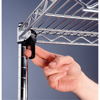 Super Adjustable Super Erecta Shelf&reg;, Add-On Kit, 5 Tiers, 36" W x 86-5/8" H x 24" D Southpoint Industrial Supply
