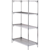 Shelving Unit, 4 Tiers, 36" W x 63" H x 18" D RH936 | Southpoint Industrial Supply
