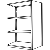 Interlok Shelving Unit, Steel, Boltless, 800 lbs. Capacity, 36" W x 76" H x 24" D Southpoint Industrial Supply
