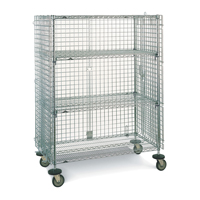 Wire Shelf Cart, Chrome Plated, 21-1/2" x 68-1/2" x 40", 500 lbs. Capacity RL390 | Southpoint Industrial Supply