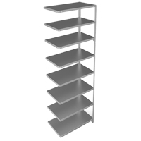 &eacute;l&eacute;ment de rayonnage, Acier galvanis&eacute;, Montant &agrave; fente, Capacit&eacute; 400 lb, 36" la x 96" h x 18" p Southpoint Industrial Supply