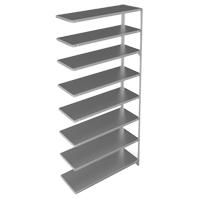 &eacute;l&eacute;ment de rayonnage, Acier galvanis&eacute;, Montant &agrave; fente, Capacit&eacute; 300 lb, 48" la x 96" h x 15" p Southpoint Industrial Supply
