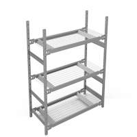 &eacute;tag&egrave;re de grande largeur, Acier, Sans boulons, Capacit&eacute; 1340 lb, 42" la x 60" h x 18" p Southpoint Industrial Supply