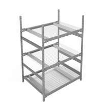 &eacute;tag&egrave;re de grande largeur, Acier, Sans boulons, Capacit&eacute; 1340 lb, 42" la x 60" h x 32" p Southpoint Industrial Supply