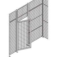 Standard-Duty Wire Mesh Partition Swing Door, 3' W x 7' H RN626 | Southpoint Industrial Supply