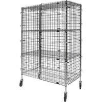 Chariot de s&eacute;curit&eacute;, Chrom&eacute;, 48" x 69" x 24", Capacit&eacute; 500 lb Southpoint Industrial Supply