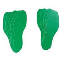 Floor Marking Labels, Footprint, 12" L x 3.75" W, Green, Vinyl Southpoint Industrial Supply