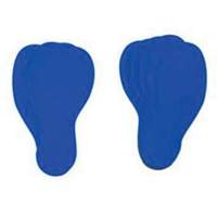 Floor Marking Labels, Footprint, 12" L x 3.75" W, Blue, Vinyl Southpoint Industrial Supply