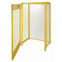 Gas Cylinder Cabinets, 10 Cylinder Capacity, 44" W x 30" D x 74" H, Yellow Southpoint Industrial Supply