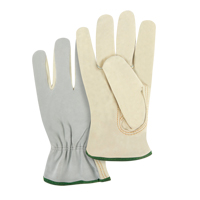 Split Back Driver's Gloves, Medium, Grain Cowhide Palm Southpoint Industrial Supply