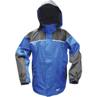 Tempest Classic Outerwear - Jacket, Polyester/PVC, Small, Blue/Charcoal Southpoint Industrial Supply