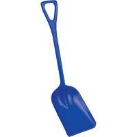 Safety Shovels - Hygienic Shovels (One-Piece), 10" x 14" Blade, 38" Length, Plastic, Blue SAL458 | Southpoint Industrial Supply