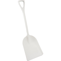 Safety Shovels - Hygienic Shovels (One-Piece), 14" x 17" Blade, 42" Length, Plastic, White SAL461 | Southpoint Industrial Supply
