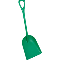 Safety Shovels - Hygienic Shovels (One-Piece), 14" x 17" Blade, 42" Length, Plastic, Green SAL463 | Southpoint Industrial Supply