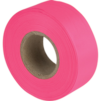 Flagging Tape, 1.1875" W x 150' L, Fluorescent Pink Southpoint Industrial Supply