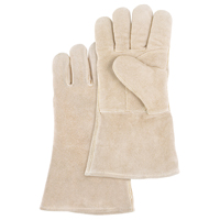 Premium Welder's Gloves, Split Cowhide, Size Large Southpoint Industrial Supply