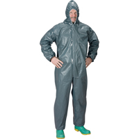 2.0 Mil CRFR Hooded Coveralls, Small, Grey, FR Treated Fabric Southpoint Industrial Supply