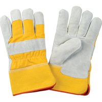 Gants d'ajusteur doubl&eacute;s pour l'hiver de premi&egrave;re qualit&eacute;, Grand, Paume en Cuir de vache refendu, Doublure en Molleton de mousse Southpoint Industrial Supply