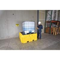 IBC Spill Pallet Plus&reg; With Drain, 365 US gal. Spill Capacity, 62" x 62" x 28" Southpoint Industrial Supply