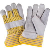 Gants d'ajusteur de premi&egrave;re qualit&eacute;, Grand, Paume en Cuir de vache refendu, Doublure en Coton Southpoint Industrial Supply