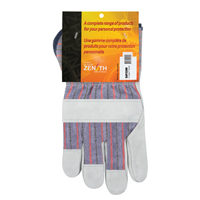 Gants d'ajusteur rugueux, T-Grand, Paume en Cuir de vache refendu, Doublure en Coton Southpoint Industrial Supply