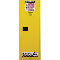 Armoire de s&eacute;curit&eacute; pour produits inflammables EX Slimline Sure-Grip , 22 gal., 1 Porte(s), 23,25" La x 65" h x 18" p Southpoint Industrial Supply