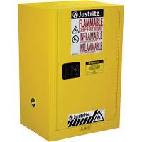 Armoire de s&eacute;curit&eacute; compacte pour produits inflammables EX Sure-Grip, 12 gal., 1 Porte(s), 23,25" La x 35" h x 18" p Southpoint Industrial Supply