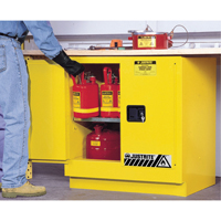 Armoire de s&eacute;curit&eacute; pour dessous de comptoir pour produits inflammables EX Sure-Grip, 22 gal., 2 Porte(s), 35" La x 35" h x 22" p Southpoint Industrial Supply