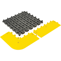 ErgoDeck&reg; General Purpose No. 564 Matting, PVC, 1-1/2' W x 1-1/2' L, 7/8" Thick, Charcoal Southpoint Industrial Supply